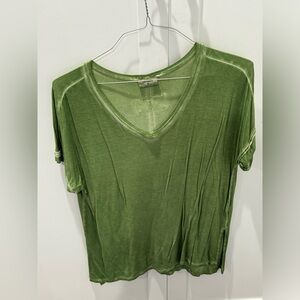 Zenana Green mineral washed t-shirt! Hardly worn!